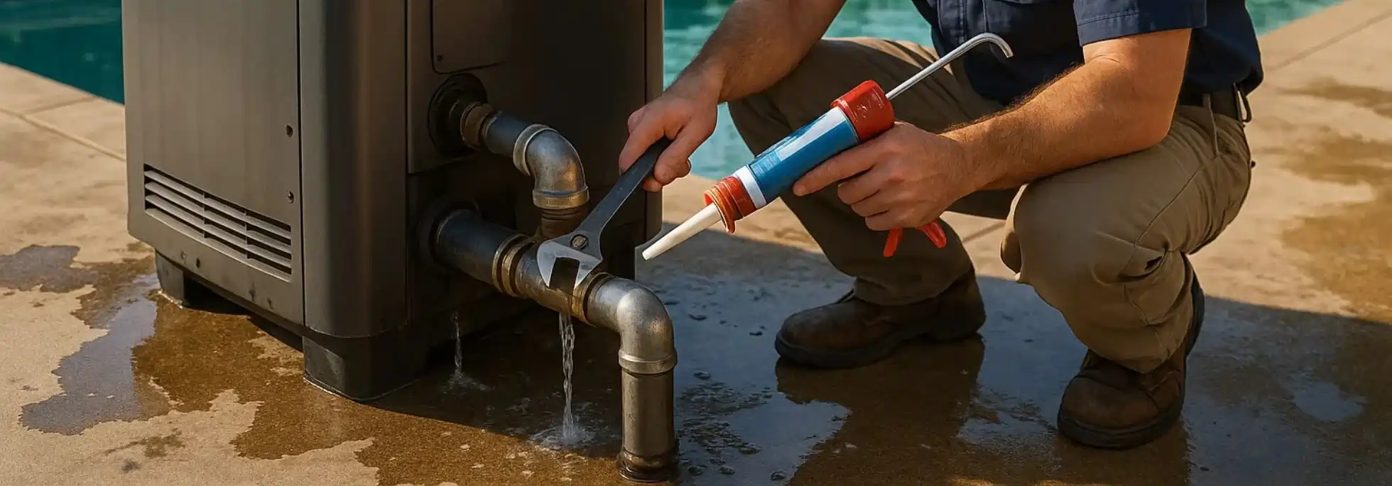  Pool Heater Leak Repair - HVAC North York